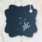 Edelblütenblütenmarke Geschenkanhänger (Rückseite)