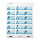 Edeler Schneemann Adressaufkleber (Vorne)