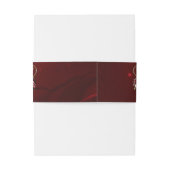 Edeles Gothisches Herz mit Blume Einladungsbanderole (Rückseitenbeispiel)