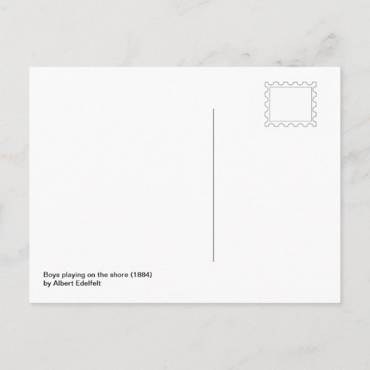 Edelfelt CC0025 Postkarte (Rückseite)