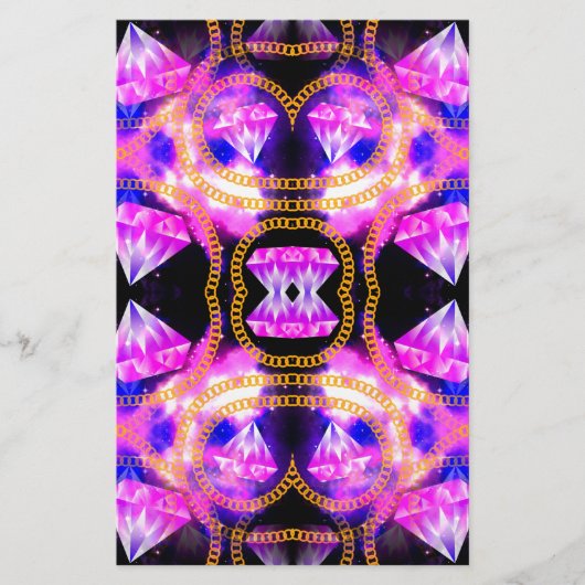 Edelgalaxie Briefpapier (Vorderseite)