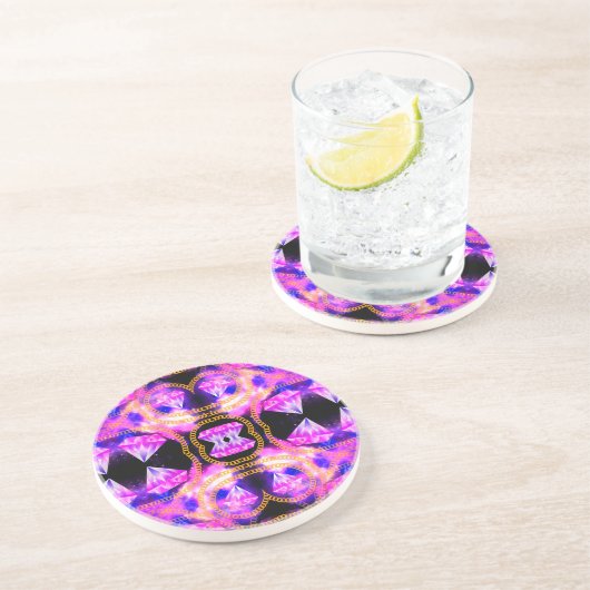 Edelgalaxie Sandstein Untersetzer (Seite)