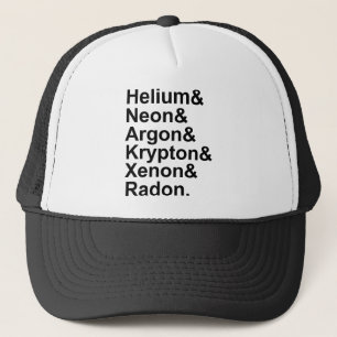 Edelgase Helium Neon Argon Krypton Radon Xenon Truckerkappe