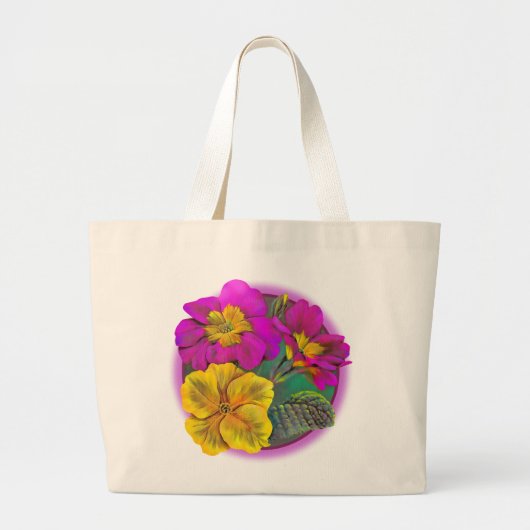Edelgelb und lila schwarze Tasche (Vorne)