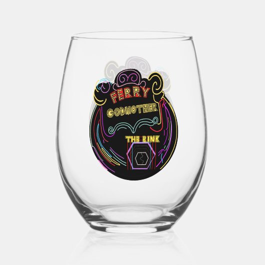 Edelglas Weinglas Ohne Stiel (Rückseite)