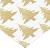 Edelgold Glitzer Weihnachtsbaummuster Kurzer Tischläufer (Ecke)