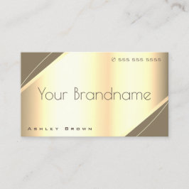 Edelgoldeffekt Luxuriöser Stil Beruflich Visitenkarte