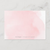 Edelgoldfarbener Hochzeitseinsatz Begleitkarte (Rückseite)