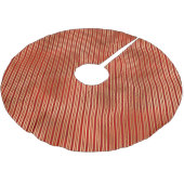 Edelgoldstreifen aus niedlichem Bonbons Polyester Weihnachtsbaumdecke (Schrägansicht)