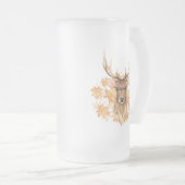 Edelhirsch. Herbst Mattglas Bierglas (VorderseiteRechts)