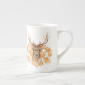 Edelhirsch. Herbst Porzellantasse (Rechts)