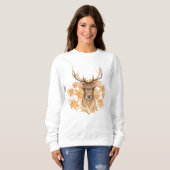 Edelhirsch. Herbst Sweatshirt (Vorne ganz)