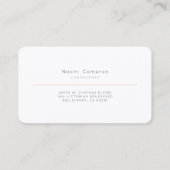 Edelkalligraphie: Gold und Schwarz-Gradient-Monogr Visitenkarte (Rückseite)