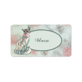 Edelkatze Adressaufkleber (Vorne)