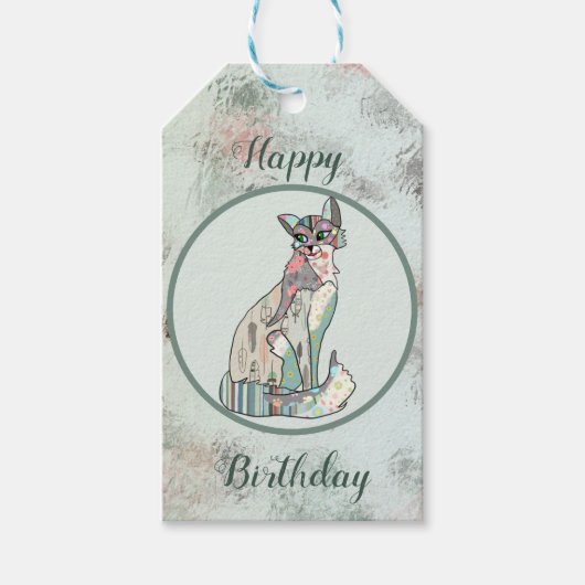 Edelkatze Geschenkanhänger (Vorderseite)