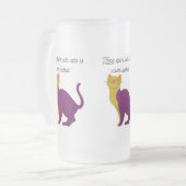 Edelkatze Mattglas Bierglas (Vorderseite Links)