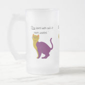 Edelkatze Mattglas Bierglas (Links)
