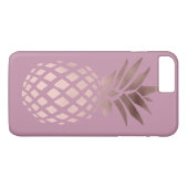 Edelkichel klare Rose Gold tropische Ananas Case-Mate iPhone Hülle (Rückseite (Horizontal))
