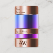 Edelkopferglas kann blaue Flüssigkeitstermine auss Visitenkarte (Vorderseite)