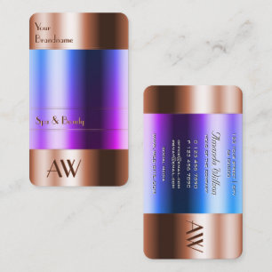 Edelkopferglas kann blaue Flüssigkeitstermine auss Visitenkarte