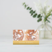 Edelkorallengoldrahmen beruflich visitenkarte (Stehend Vorderseite)