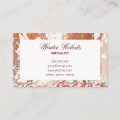 Edelkorallengoldrahmen beruflich visitenkarte (Rückseite)