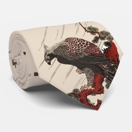 EDELLE AUF DER KIEFENBRANCHE IM REGENUkiyos Krawatte (Gerollt)