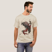 EDELLE AUF DER KIEFENBRANCHE IM REGENUkiyos T-Shirt (Vorne ganz)