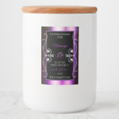 Edelle Lila schwarze Produktkennzeichnungen Sparkl Lebensmitteletikett (Vorderseite)