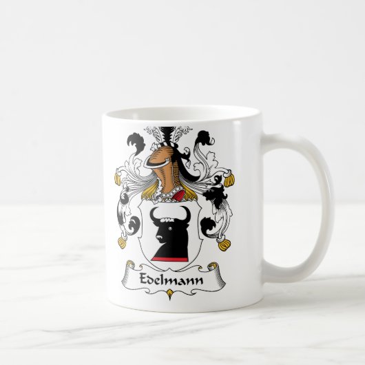Edelmann Familienwappen Kaffeetasse (Rechts)