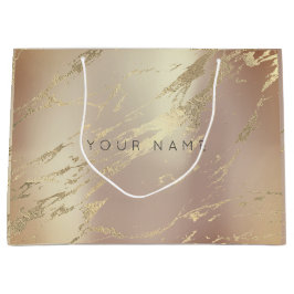 Edelmarmor-Gold-Metallische Abstrakte Kupferblüte Große Geschenktüte