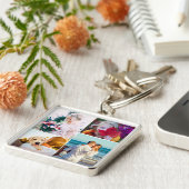 Edelmetall-4-Foto-Schlüsselanhänger Schlüsselanhänger (Seite)