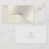 Edelmetall der geometrischen IMITATE Visitenkarte (Vorne/Hinten)