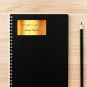 Edelmetall-Gold-Buchzeichen Adressaufkleber