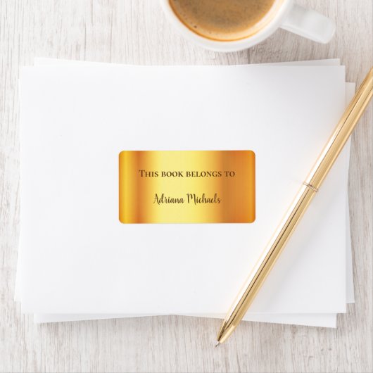 Edelmetall-Gold-Buchzeichen Adressaufkleber (Insitu)