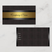 Edelmetall-Schwarz-weiß Visitenkarte (Vorne/Hinten)