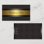 Edelmetall-Schwarz-weiß Visitenkarte (Vorne/Hinten)