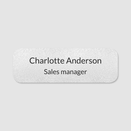 Edelmetallgeschäft Namensschild (Vorderseite)