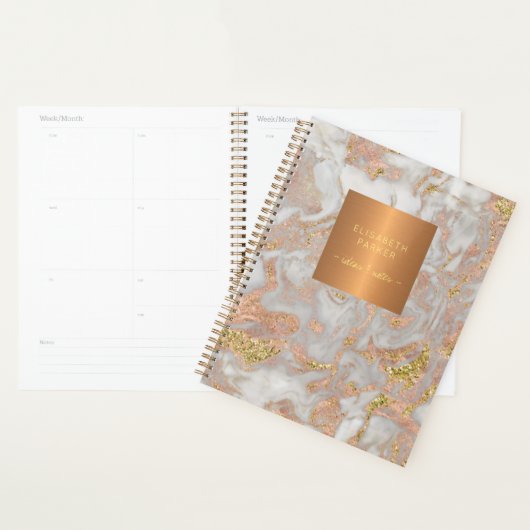 Edelmetallkupfer aus grauem Marmor der Rose Planer (Anzeige)