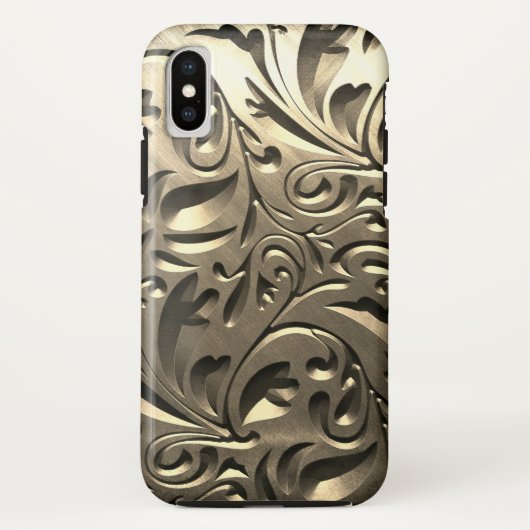 Edelmetalllook abstrakt Case-Mate iPhone hülle (Rückseite)