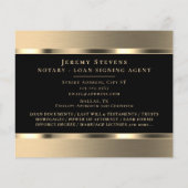 Edelmetallplattierter Flyer (Rückseite)