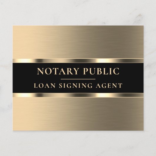 Edelmetallplattierter Flyer (Vorderseite)