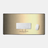 Edelmetallplattiertes, elegantes modernes Design M Schreibtischunterlage (Tastatur & Maus)