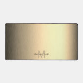 Edelmetallplattiertes, elegantes modernes Design M Schreibtischunterlage (Vorderseite)