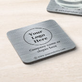 Edelmetallsilber Getränkeuntersetzer (Linke Seite)