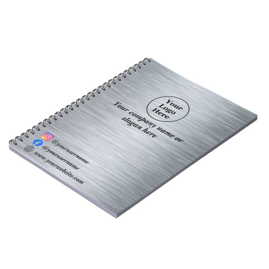 Edelmetallsilber Notizblock (Linke Seite)