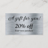 Edelmetallsilber Rabattkarte (Vorderseite)