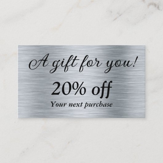 Edelmetallsilber Rabattkarte (Vorderseite)
