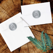 Edelmetallsilber Runder Aufkleber