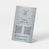 Edelmetallsilber Sockelschild (Vorderseite)